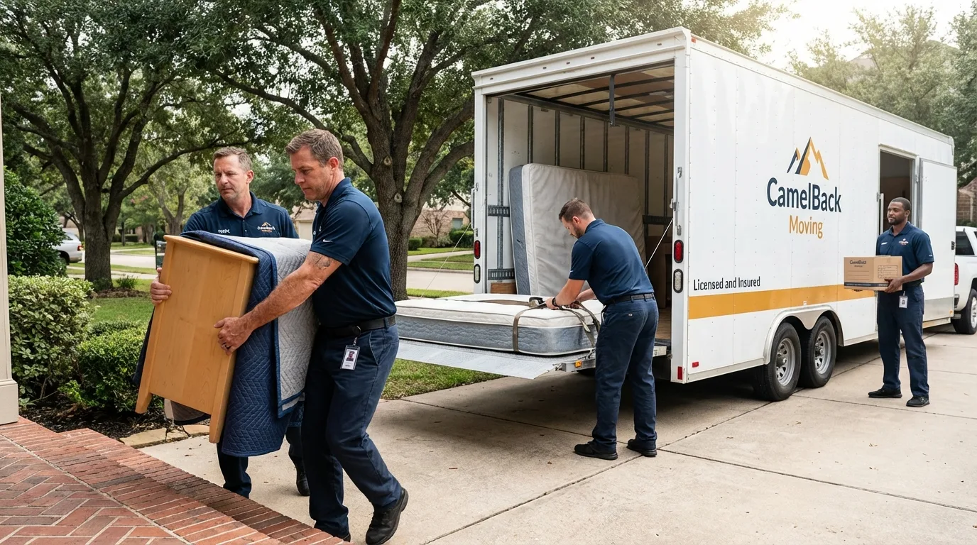 Crew loading residential truck for cross-state move from Stanton, KY